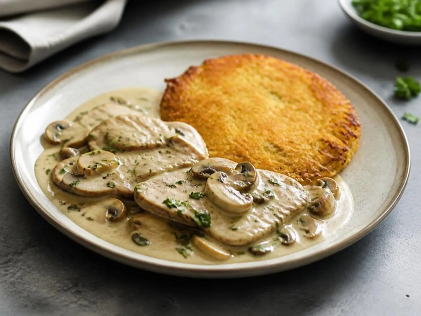 Zürcher Geschnetzeltes mit Rösti